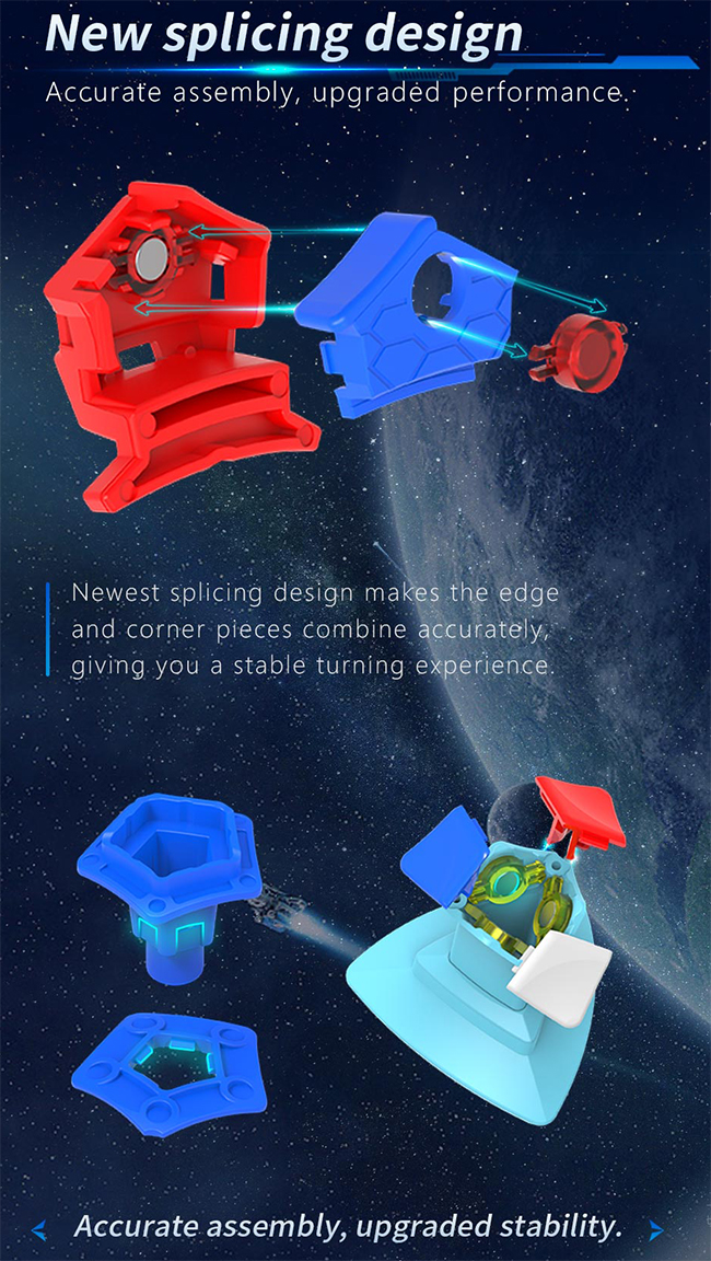 DianSheng Galaxy Teraminx M Magnetic Speed Cube